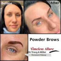 Before and After Powder Brows