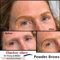 Powder Brows Before and After